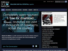 Tablet Screenshot of dreamofanation.org
